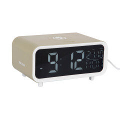 Budík a nabíjačka telefónu Karlsson KA6054GR, 11cm